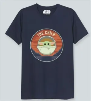 STAR WARS THE MANDALORIAN CAMISETA AZUL BABY YODA EN CAPSULA L