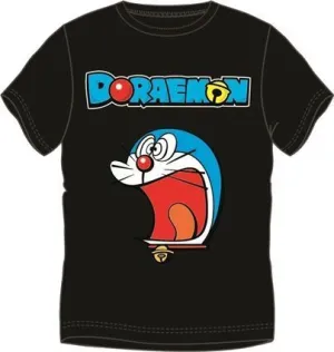 DORAEMON CAMISETA NEGRA NEW LOGO S