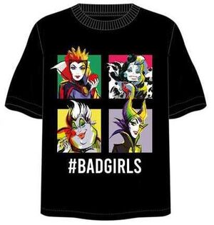 DISNEY VILLAINS CAMISETA BADGIRLS S                                        