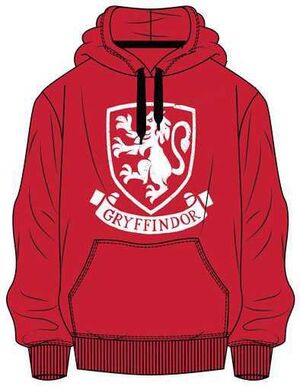 HARRY POTTER SUDADERA ROJA CON CAPUCHA LOGO GRYFFINDOR S                   