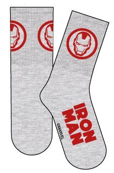 MARVEL CALCETINES SPORT IRON MAN GRIS