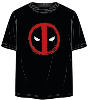 DEADPOOL CAMISETA NEGRA LOGO CIRCULAR L
