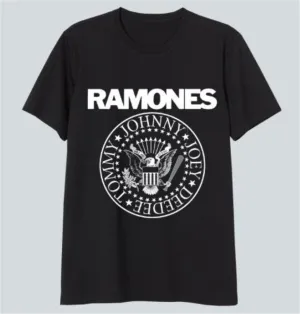 RAMONES CAMISETA NEGRA LOGO S