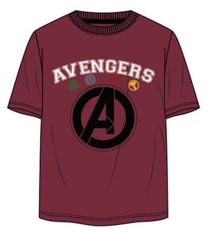 VENGADORES CAMISETA ROJA AVENGERS LOGOS M