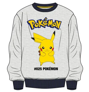 POKEMON SUDADERA GRIS PIKACHU #025 POKEMON M