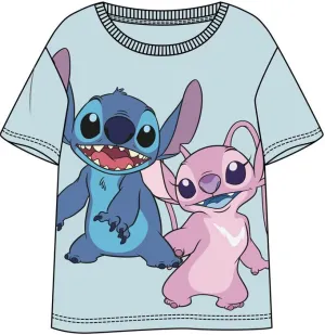LILO Y STITCH CAMISETA VERDE CLARO CHICA STITCH Y ÁNGEL L