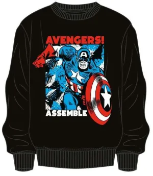 CAPITÁN AMÉRICA SUDADERA NEGRA AVENGERS ASSEMBLE M