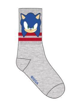 SONIC THE HEDGEHOG CALCETINES DEPORTIVOS SONIC GRIS TALLA UNICA