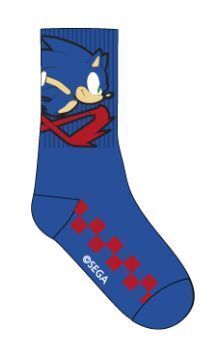 SONIC THE HEDGEHOG CALCETINES DEPORTIVOS SONIC AZULES TALLA UNICA