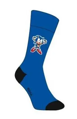 SONIC THE HEDGEHOG CALCETINES SÓNICOS AZUL Y NEGRO (TALLA UNICA)