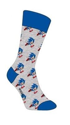 SONIC THE HEDGEHOG CALCETINES SÓNICOS GRIS (TALLA UNICA)