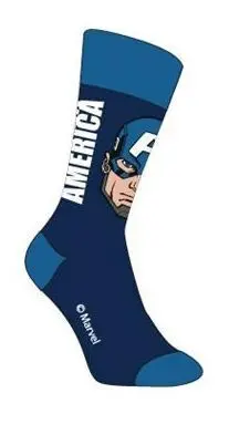 MARVEL CALCETIENES CAPITAN AZUL (TALLA UNICA)