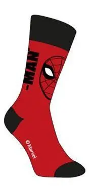 MARVEL CALCETINES SPIDERMAN NEGRO Y ROJO (TALLA UNICA)