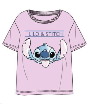 LILO Y STITCH CAMISETA ROSA STITCH S