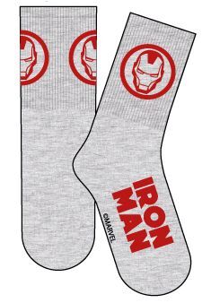 MARVEL CALCETINES SPORT IRON MAN GRIS