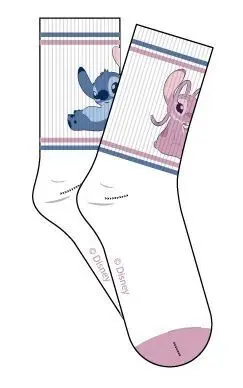 DISNEY LILO Y STIICH CALCETINES BLANCO SPORT STITCH Y ÁNGELA