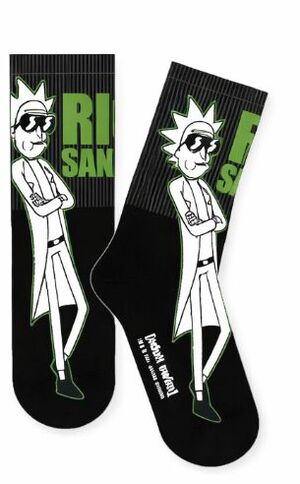 RICK & MORTY CALCETIENES SPORT NEGROS