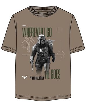 STAR WARS THE MANDALORIAN CAMISETA WHEREVER  T - M