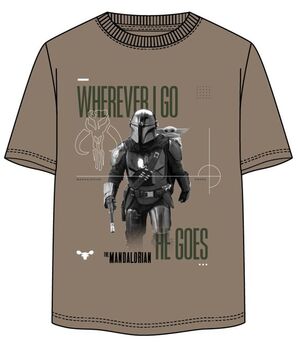 STAR WARS THE MANDALORIAN CAMISETA WHEREVER  T - M