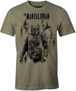 STAR WARS THE MANDALORIAN CAMISETA MANDALORIAN VS STORMTROOPERS M