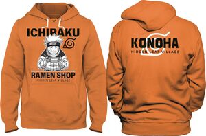 NARUTO SUDADERA NARANJA ICHIRAKU RAMEN SHOP M