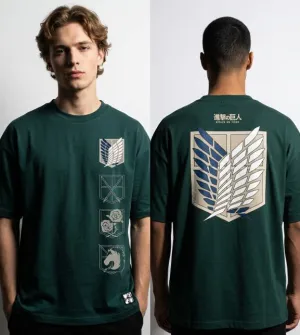 ATAQUE A LOS TITANES CAMISETA LOGO OVERSIZE T M