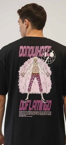 ONE PIECE CAMISETA MEN OVERSIZE DONQUIHOTE DOFLAMINGO T - L