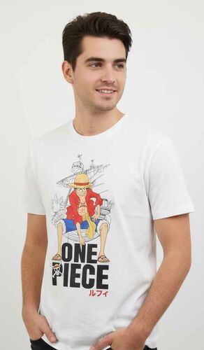 ONE PIECE CAMISETA LUFFY ROSE T - S