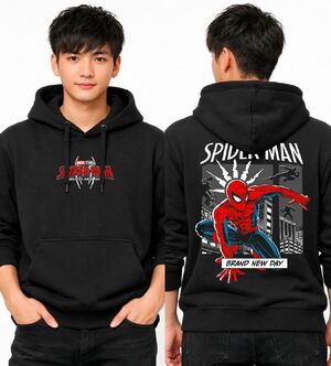 SPIDERMAN SUDADERA CON CAPUCHA DRAND NEW DAY T - M