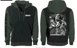 MARVEL LOS VENGADORES DOOMSDAY SUDADERA CON CAPUCHA Y CREMALLERA T-XXL