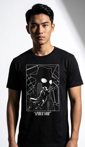 SPIDERMAN NOIR CAMISETA SPIDER NOIR  T - XL