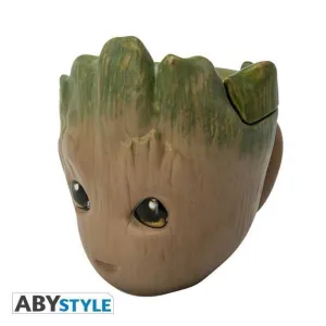 GUARDIANES DE LA GALAXIA TAZA 3D GROOT                                     