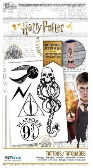 HARRY POTTER TATTOOS 15 X 10 CM                                            