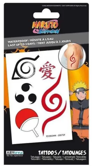 NARUTO TATTOOS 15 X 10 CM                                                  