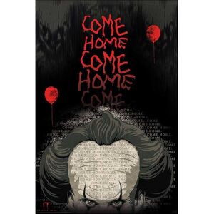 POSTER IT 2 PENNYWISE COME HOME 91.5 X 61 CM                               