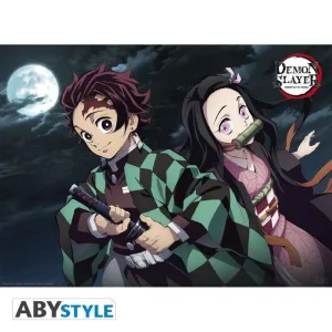 POSTER GUARDIANES DE LA NOCHE TANJIRO Y NEZUKO 52 X 38
