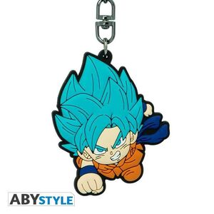 DRAGON BALL SUPER LLAVERO PVC GOKU SAIYAN BLUE                             