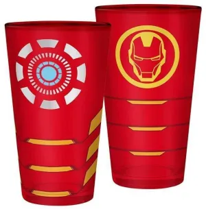 IRON MAN VASO GRANDE ROJO 400ML                                            