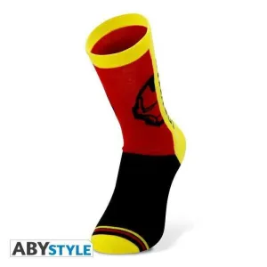 IRON MAN CALCETINES AMARILLO, ROJO, NEGRO MARVEL                           
