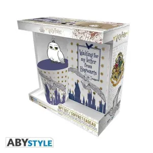 HARRY POTTER SET DE REGALO TAZA + LLAVERO + CUADERNO HEDWIG                