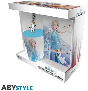 FROZEN 2 SET REGALO TAZA 250ML + LLAVERO + NOTEBOOK                        