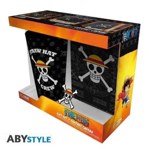 ONE PIECE SET DE REGALO VASO XXL + PIN + NOTEBOOK                          