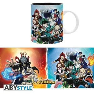 MY HERO ACADEMIA TAZA 320ML HEROES VS VILLANOS                             