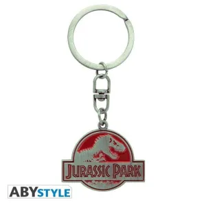 JURASSIC PARK LLAVERO GIRATORIO METAL LOGO