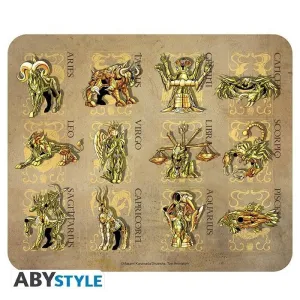 CABALLEROS DEL ZODIACO ALFOMBRILLA DE RATÓN FLEXIBLE ARAMADURAS DE ORO CABALLEROS DEL ZODIACO ALFOMBRILLA DE RATÓN FLEXIBLE ARAMADURAS DE ORO