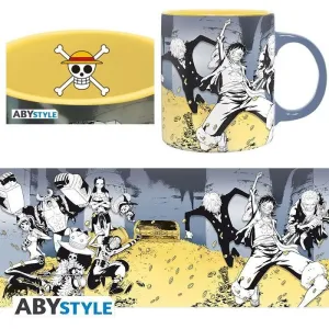 ONE PIECE TAZA 320ML LUFFY'S CREW & TREASURE