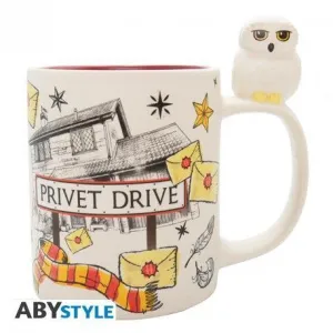 HARRY POTTER TAZA 3D ASA HEDWIG & PRIVET DRIVE