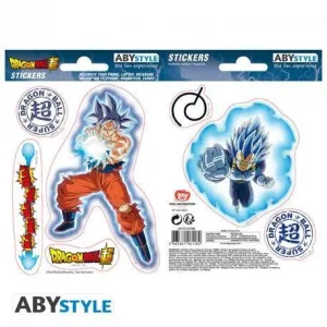 DRAGON BALL SUPER PEGATINAS 16X11CM GOKU Y VEGETA 2 HOJAS