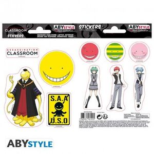 ASSASSINATION CLASSROOM PEGATINAS 16X11 KORO 2 HOJAS