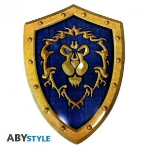 WORLD OF WARCRAFT PLACA DE METAL ALLIANCE SHIELD ( 26X35 )